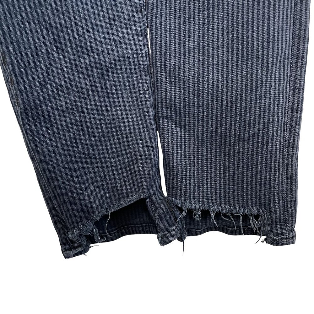 Ética Scarlet Slim Striped High-Rise Frayed Hem Jeans, 29 - Picture 7 of 12